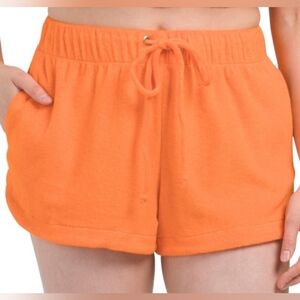 ELAN Orange Athletic Shorts Swim Pool Cover-up Size M NWT
